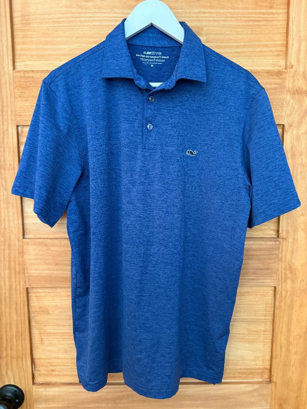 Vineyard Vines Blue On The Go Sankaty Performance Golf Polo Shirt Men's size M